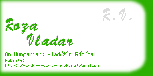 roza vladar business card